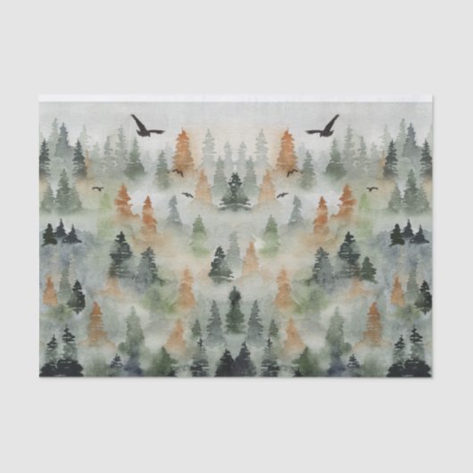 Papier Mousseline Forêt de Misty (Recto)