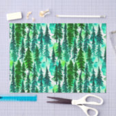 Papier Mousseline Forêt de pins de montagne (Artisanat)