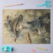 Papier Mousseline Forêt de printemps de la fée de champignons no1 (Artisanat)