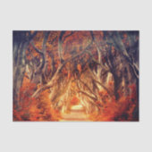 Papier Mousseline Forêt d'érable d'automne (Recto)