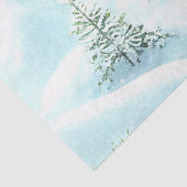 Papier Mousseline Forêt des neiges hiver paysage de Noël Découpage (Détail)