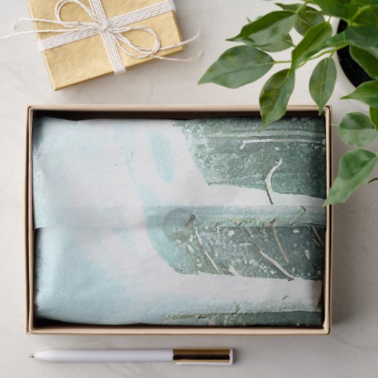 Papier Mousseline Forêt des neiges hiver paysage de Noël Découpage (Cadeau)