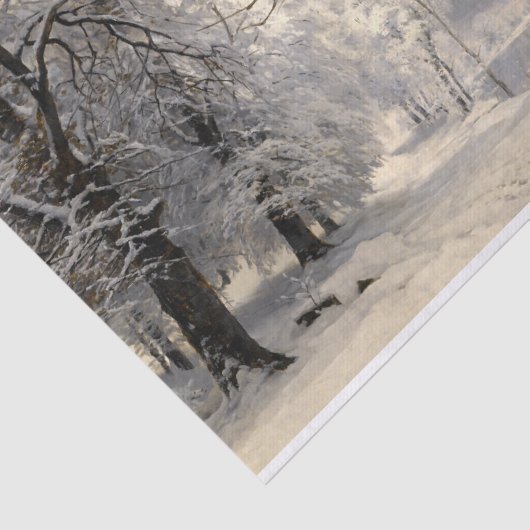 Papier Mousseline Forêt d'hiver, Découpage (Détail)