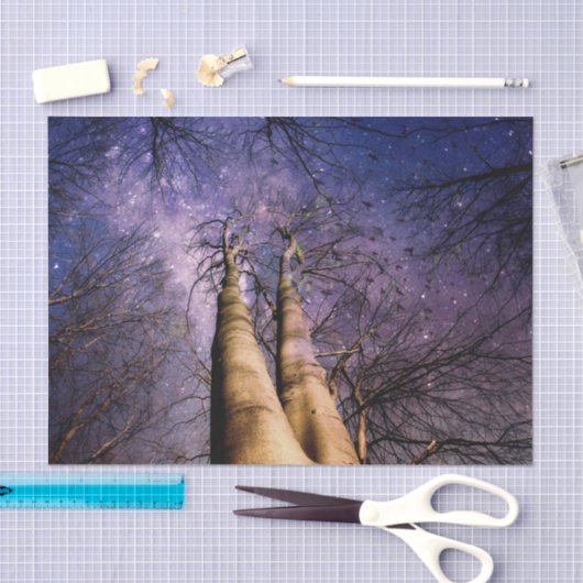 Papier Mousseline Forêt enchantée (Artisanat)