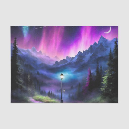 Papier Mousseline Forêt enchantée (Recto)