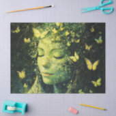 Papier Mousseline Forêt enchantée de papillons Déesse (3) (Artisanat)
