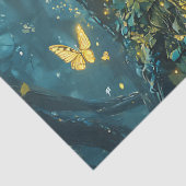 Papier Mousseline Forêt enchantée de papillons Déesse (8) (Détail)