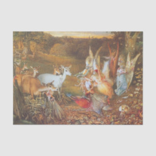 Papier Mousseline Forêt enchantée par l'artiste John Anster Fitzgera