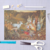 Papier Mousseline Forêt enchantée par l'artiste John Anster Fitzgera (Artisanat)