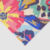 Papier Mousseline Forêt et rose (Détail)