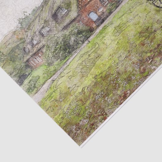 Papier Mousseline Forêt Ferme Plus Wagon (Détail)