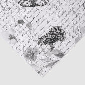 Papier Mousseline Forêt foncée Grenouille Fleur sauvage Découpage (Détail)