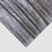 Papier Mousseline Forêt huppée neige paysage d'hiver Photographie (Détail)