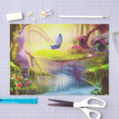 Papier Mousseline Forêt Imaginaire (Artisanat)