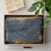 Papier Mousseline Forêt lunaire pendant le découpage hivernal (Cadeau)