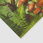 Papier Mousseline Forêt mondiale de l'Imaginaire, grands champignons (Détail)