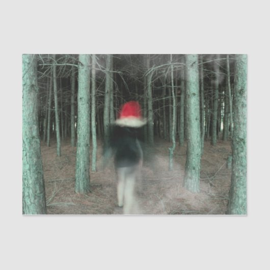 Papier Mousseline Forêt-rouge gothique moderne (Recto)