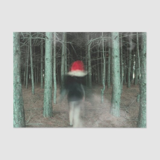 Papier Mousseline Forêt-rouge gothique moderne (Recto)