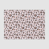 Papier Mousseline Forfait Empreinte de léopard rose élégant (Recto)