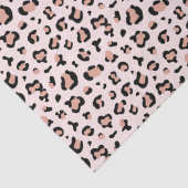 Papier Mousseline Forfait Empreinte de léopard rose élégant (Détail)