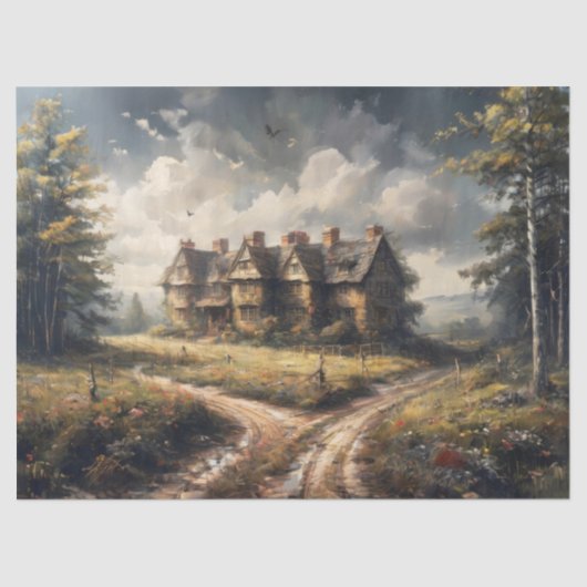 Papier Mousseline Forgotten Manor Decoupage (Recto)