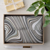Papier Mousseline Formes Abstraites courbes (Cadeau)