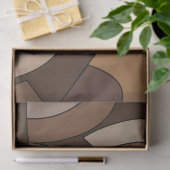 Papier Mousseline Formes géométriques modernes du milieu du siècle (Cadeau)