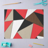 Papier Mousseline Formes géométriques modernes et colorées (Artisanat)