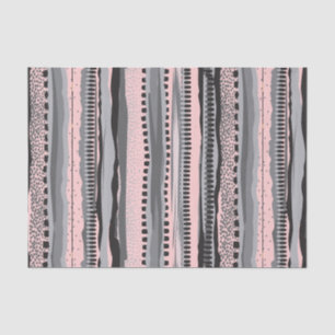 Papier Mousseline formes géométriques tritriales gris et jaune motif