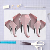 Papier Mousseline Formes simples Géométrie Tête d'éléphant (Artisanat)
