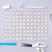Papier Mousseline Formes violettes en cercles (Artisanat)