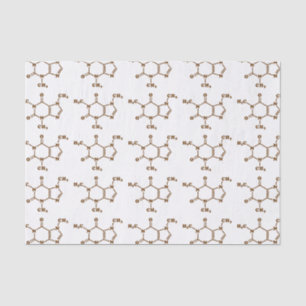 Papier Mousseline Formule chimique moléculaire de café de caféine