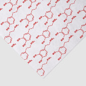Papier Mousseline Formule chimique moléculaire de la dopamine (Détail)