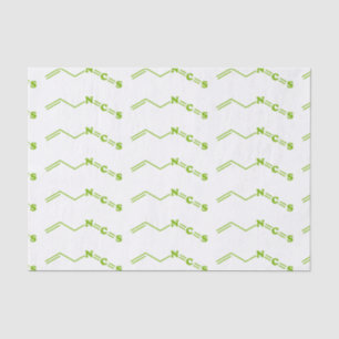 Papier Mousseline Formule moléculaire de l'isothiocyanate de Wasabi