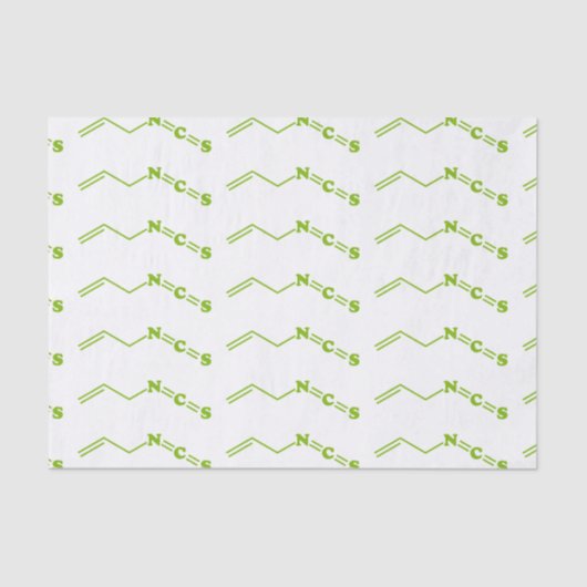 Papier Mousseline Formule moléculaire de l'isothiocyanate de Wasabi  (Recto)