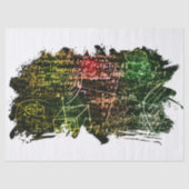 Papier Mousseline Formules dans l'espace mathématique (Recto)