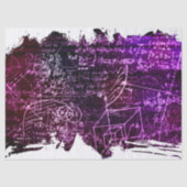 Papier Mousseline Formules dans l'espace mathématique (Recto)