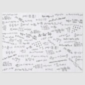 Papier Mousseline Formules Mathématiques Et Numéros (Recto)