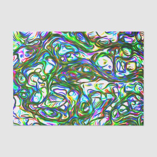 Papier Mousseline Fou de couleur vive (Recto)