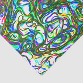 Papier Mousseline Fou de couleur vive (Détail)