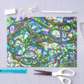 Papier Mousseline Fou de couleur vive (Artisanat)