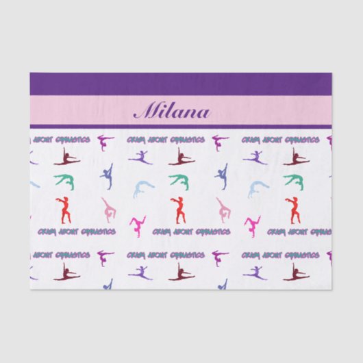 Papier Mousseline Fou de la gymnastique (Recto)