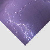 Papier Mousseline Foudre violette dans un désert nocturne Tempête to (Détail)