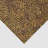 Papier Mousseline Foule automnale sur brun (Détail)