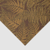 Papier Mousseline Foule automnale sur brun (Détail)