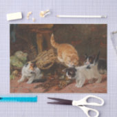 Papier Mousseline Four Kittens et Crayfish par Julius Adam (Artisanat)
