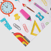 Papier Mousseline Fournitures scolaires rétro colorées (Détail)