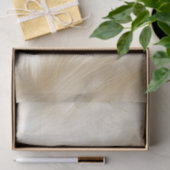 Papier Mousseline Fourrure blanche à la crème (Cadeau)