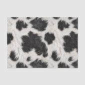 Papier Mousseline Fourrure de fourrure noire blanche noire de vache (Recto)