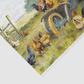 Papier Mousseline Fowl Talk par Herbert William Weekes (Détail)